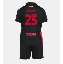 Maillot de football Réplique Barcelona Jules Kounde #23 Extérieur Enfant 2024-25 Manche Courte (+ Pantalon court)
