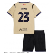 Maillot de football Réplique Barcelona Jules Kounde #23 Extérieur Enfant 2025-26 Manche Courte (+ Pantalon court)