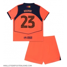Maillot de football Réplique Barcelona Jules Kounde #23 Troisième Enfant 2025-26 Manche Courte (+ Pantalon court)