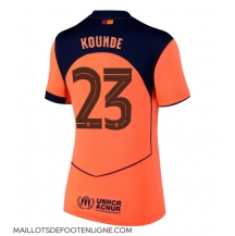 Maillot de football Réplique Barcelona Jules Kounde #23 Troisième Femme 2025-26 Manche Courte
