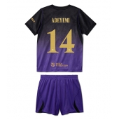 Maillot de football Réplique Barcelona Karim Adeyemi #14 Extérieur Enfant 2026-27 Manche Courte (+ Pantalon court)