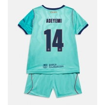 Maillot de football Réplique Barcelona Karim Adeyemi #14 Troisième Enfant 2026-27 Manche Courte (+ Pantalon court)