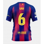 Maillot de football Réplique Barcelona Paez Gavi #6 Domicile 2025-26 Manche Courte