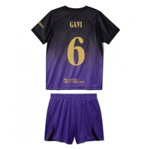 Maillot de football Réplique Barcelona Paez Gavi #6 Extérieur Enfant 2026-27 Manche Courte (+ Pantalon court)