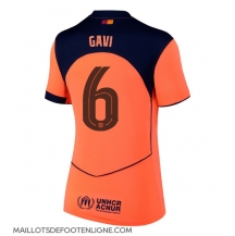 Maillot de football Réplique Barcelona Paez Gavi #6 Troisième Femme 2025-26 Manche Courte