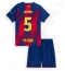 Maillot de football Réplique Barcelona Pau Cubarsi #5 Domicile Enfant 2025-26 Manche Courte (+ Pantalon court)