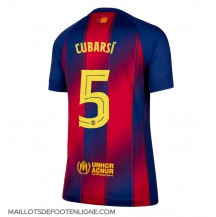 Maillot de football Réplique Barcelona Pau Cubarsi #5 Domicile Femme 2025-26 Manche Courte