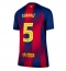 Maillot de football Réplique Barcelona Pau Cubarsi #5 Domicile Femme 2025-26 Manche Courte