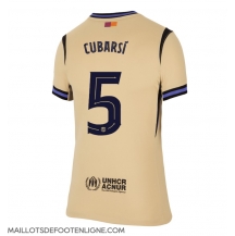 Maillot de football Réplique Barcelona Pau Cubarsi #5 Extérieur Femme 2025-26 Manche Courte