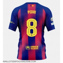 Maillot de football Réplique Barcelona Pedri Gonzalez #8 Domicile 2025-26 Manche Courte