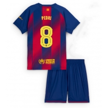 Maillot de football Réplique Barcelona Pedri Gonzalez #8 Domicile Enfant 2025-26 Manche Courte (+ Pantalon court)