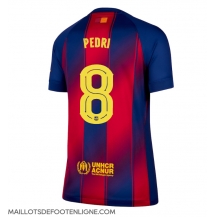 Maillot de football Réplique Barcelona Pedri Gonzalez #8 Domicile Femme 2025-26 Manche Courte