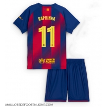 Maillot de football Réplique Barcelona Raphinha Belloli #11 Domicile Enfant 2025-26 Manche Courte (+ Pantalon court)