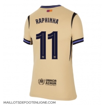 Maillot de football Réplique Barcelona Raphinha Belloli #11 Extérieur Femme 2025-26 Manche Courte