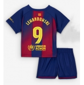 Maillot de football Réplique Barcelona Robert Lewandowski #9 Domicile Enfant 2025-26 Manche Courte (+ Pantalon court)