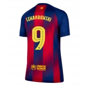 Maillot de football Réplique Barcelona Robert Lewandowski #9 Domicile Femme 2025-26 Manche Courte