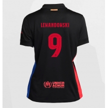 Maillot de football Réplique Barcelona Robert Lewandowski #9 Extérieur Femme 2024-25 Manche Courte