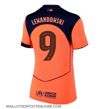 Maillot de football Réplique Barcelona Robert Lewandowski #9 Troisième Femme 2025-26 Manche Courte