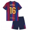 Maillot de football Réplique Barcelona Rodri Hernandez #16 Domicile Enfant 2026-27 Manche Courte (+ Pantalon court)