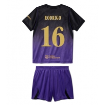 Maillot de football Réplique Barcelona Rodri Hernandez #16 Extérieur Enfant 2026-27 Manche Courte (+ Pantalon court)
