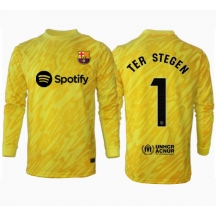Maillot de football Réplique Barcelona Ter Stegen #1 Gardien de but Domicile 2024-25 Manche Longue
