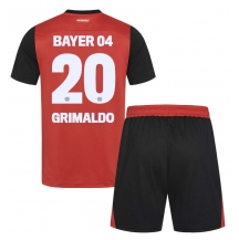 Maillot de football Réplique Bayer Leverkusen Alejandro Grimaldo #20 Domicile Enfant 2024-25 Manche Courte (+ Pantalon court)