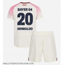 Maillot de football Réplique Bayer Leverkusen Alejandro Grimaldo #20 Extérieur Enfant 2025-26 Manche Courte (+ Pantalon court)