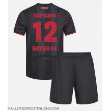 Maillot de football Réplique Bayer Leverkusen Edmond Tapsoba #12 Domicile Enfant 2025-26 Manche Courte (+ Pantalon court)