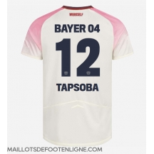 Maillot de football Réplique Bayer Leverkusen Edmond Tapsoba #12 Extérieur 2025-26 Manche Courte