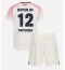 Maillot de football Réplique Bayer Leverkusen Edmond Tapsoba #12 Extérieur Enfant 2025-26 Manche Courte (+ Pantalon court)
