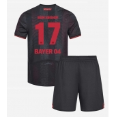 Maillot de football Réplique Bayer Leverkusen Eliesse Ben Seghir #17 Domicile Enfant 2025-26 Manche Courte (+ Pantalon court)