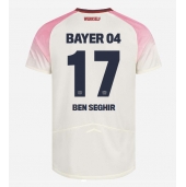 Maillot de football Réplique Bayer Leverkusen Eliesse Ben Seghir #17 Extérieur 2025-26 Manche Courte