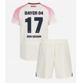 Maillot de football Réplique Bayer Leverkusen Eliesse Ben Seghir #17 Extérieur Enfant 2025-26 Manche Courte (+ Pantalon court)