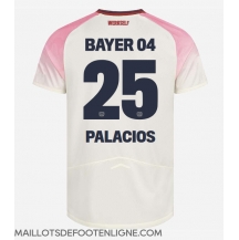 Maillot de football Réplique Bayer Leverkusen Exequiel Palacios #25 Extérieur 2025-26 Manche Courte