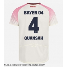 Maillot de football Réplique Bayer Leverkusen Jarell Quansah #4 Extérieur 2025-26 Manche Courte