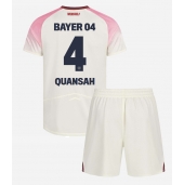 Maillot de football Réplique Bayer Leverkusen Jarell Quansah #4 Extérieur Enfant 2025-26 Manche Courte (+ Pantalon court)