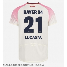 Maillot de football Réplique Bayer Leverkusen Lucas Vazquez #21 Extérieur 2025-26 Manche Courte