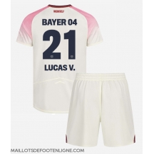 Maillot de football Réplique Bayer Leverkusen Lucas Vazquez #21 Extérieur Enfant 2025-26 Manche Courte (+ Pantalon court)