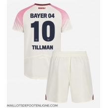 Maillot de football Réplique Bayer Leverkusen Malik Tillman #10 Extérieur Enfant 2025-26 Manche Courte (+ Pantalon court)