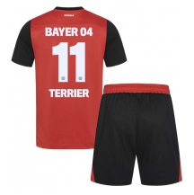 Maillot de football Réplique Bayer Leverkusen Martin Terrier #11 Domicile Enfant 2024-25 Manche Courte (+ Pantalon court)