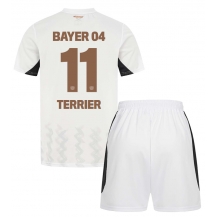 Maillot de football Réplique Bayer Leverkusen Martin Terrier #11 Extérieur Enfant 2024-25 Manche Courte (+ Pantalon court)
