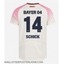 Maillot de football Réplique Bayer Leverkusen Patrik Schick #14 Extérieur 2025-26 Manche Courte