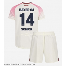 Maillot de football Réplique Bayer Leverkusen Patrik Schick #14 Extérieur Enfant 2025-26 Manche Courte (+ Pantalon court)