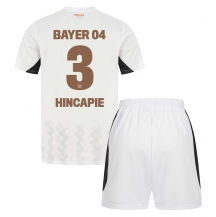 Maillot de football Réplique Bayer Leverkusen Piero Hincapie #3 Extérieur Enfant 2024-25 Manche Courte (+ Pantalon court)