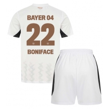 Maillot de football Réplique Bayer Leverkusen Victor Boniface #22 Extérieur Enfant 2024-25 Manche Courte (+ Pantalon court)