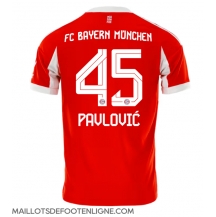 Maillot de football Réplique Bayern Munich Aleksandar Pavlovic #45 Domicile 2025-26 Manche Courte