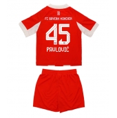 Maillot de football Réplique Bayern Munich Aleksandar Pavlovic #45 Domicile Enfant 2025-26 Manche Courte (+ Pantalon court)