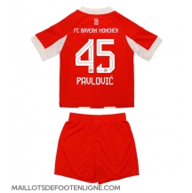 Maillot de football Réplique Bayern Munich Aleksandar Pavlovic #45 Domicile Enfant 2025-26 Manche Courte (+ Pantalon court)