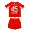 Maillot de football Réplique Bayern Munich Aleksandar Pavlovic #45 Domicile Enfant 2025-26 Manche Courte (+ Pantalon court)
