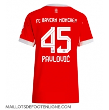 Maillot de football Réplique Bayern Munich Aleksandar Pavlovic #45 Domicile Femme 2025-26 Manche Courte